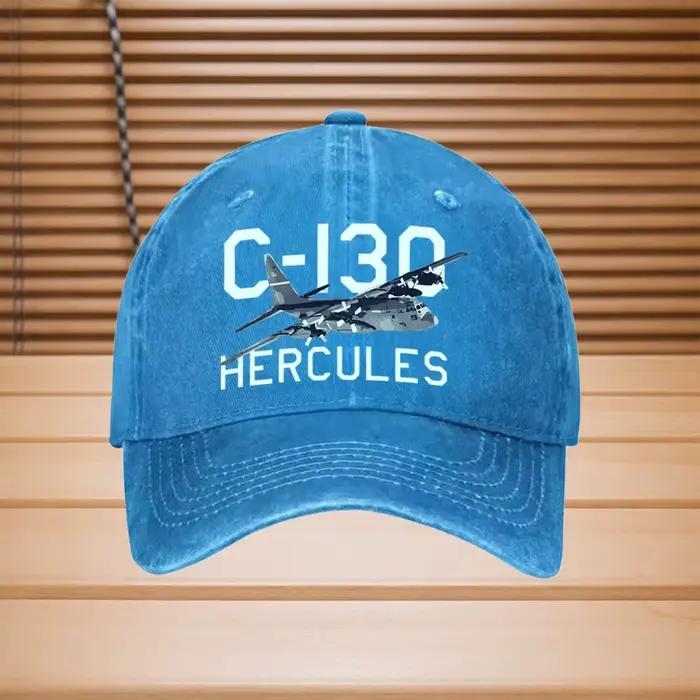 Casquette avec logo d'avion C-130 Hercules