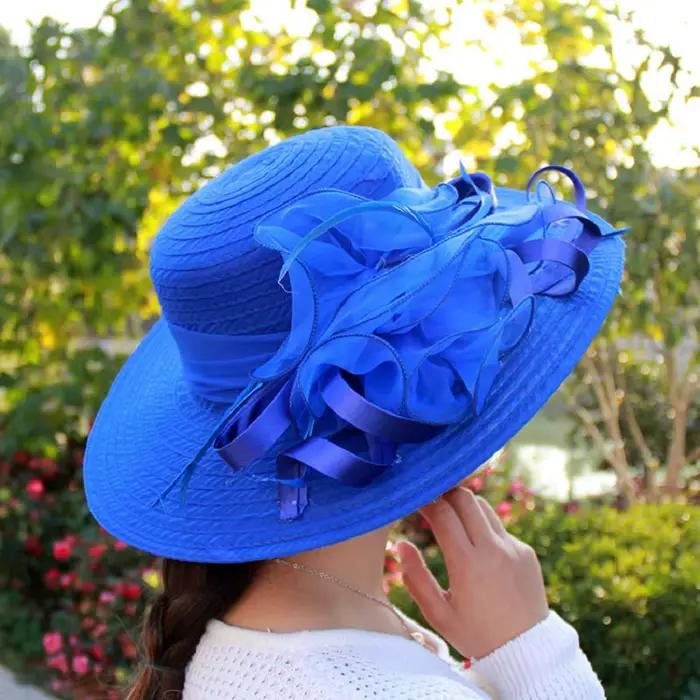 Chapeau d'église en maille pour femmes