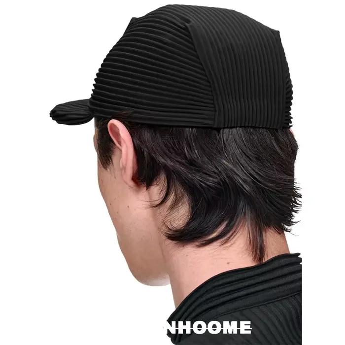 Miyake – casquette de Baseball plissée en bec de canard pour hommes