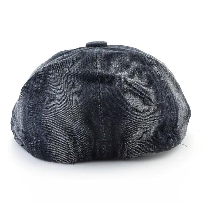 Chapeau béret en denim lavé pour hommes