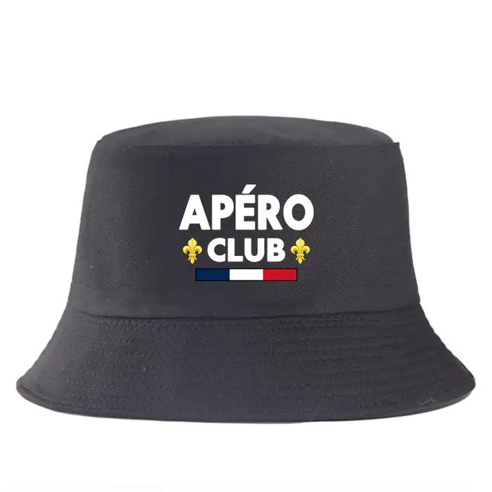 Chapeau Bob Réversible Tendance Fashion France Apero Club – Casquette de Pêcheur Unisexe pour Hommes et Femmes – Protection Solaire Estivale Streetwear