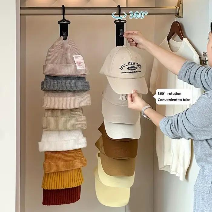 Organisateur de chapeaux avec 8 clips