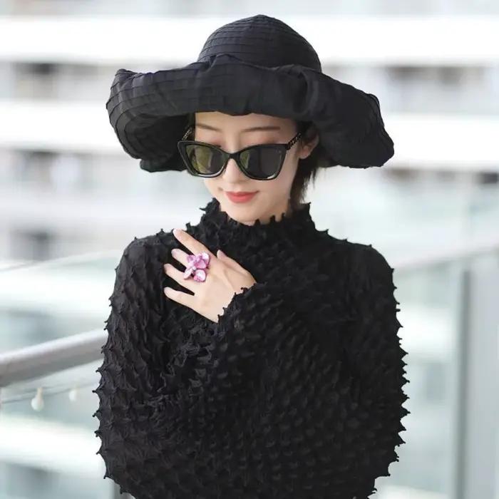 Chapeau seau en plastique Anti-Pliable pour femmes