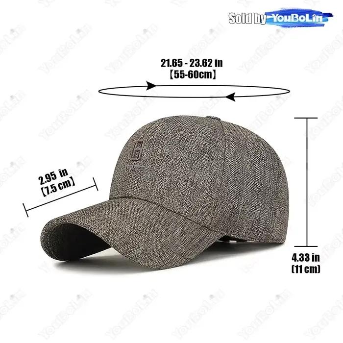 Chapeau de papa brodé tendance pour hommes – Casquette de baseball réglable avec motif de lettre B 1913
