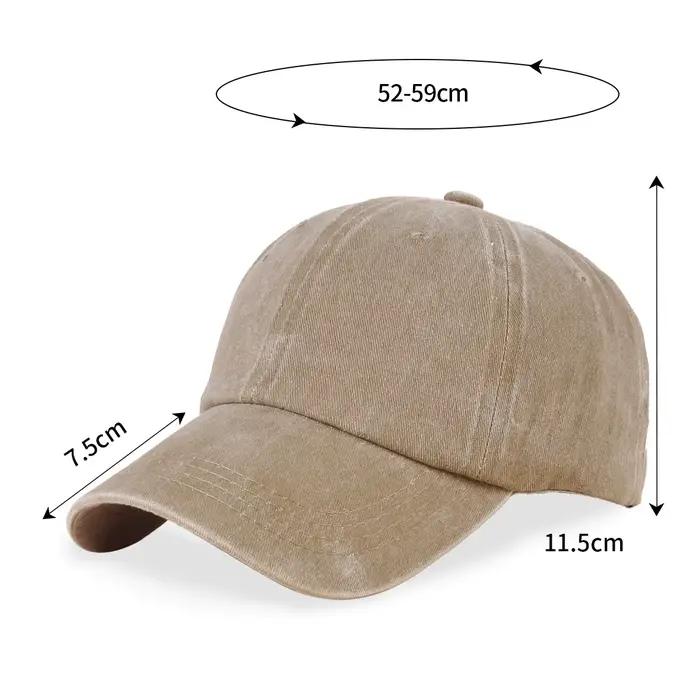 Custom Logo Embroidery Baseball Cap for Women and Men Picture DIY Print Sport Hat Vintage Soft Cotton Snapback Caps