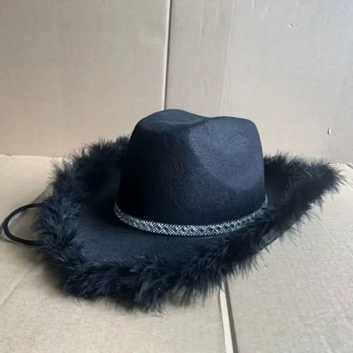 Chapeau de cow-girl à paillettes pour femmes