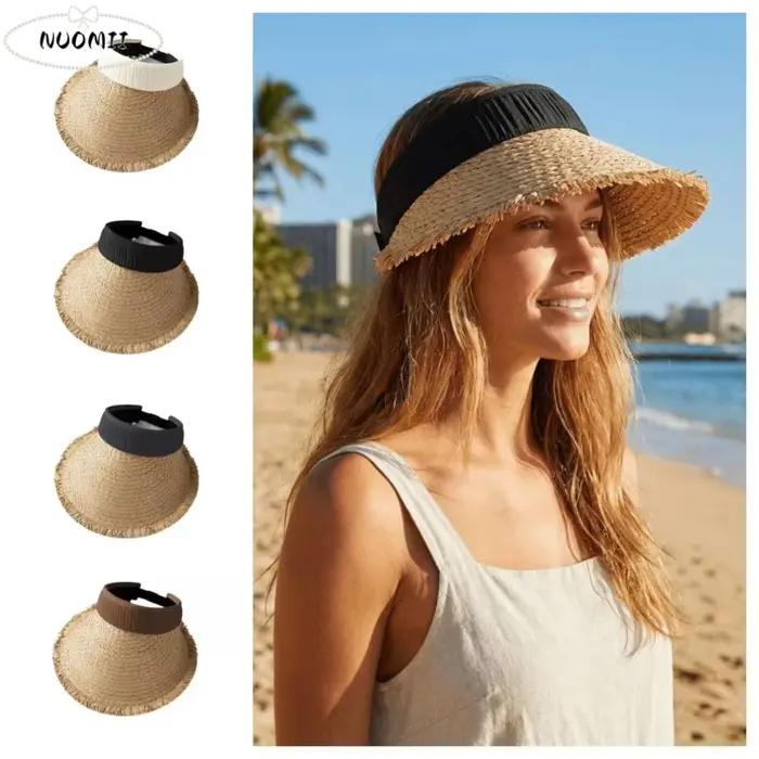 Chapeau de soleil d'été en paille tressée