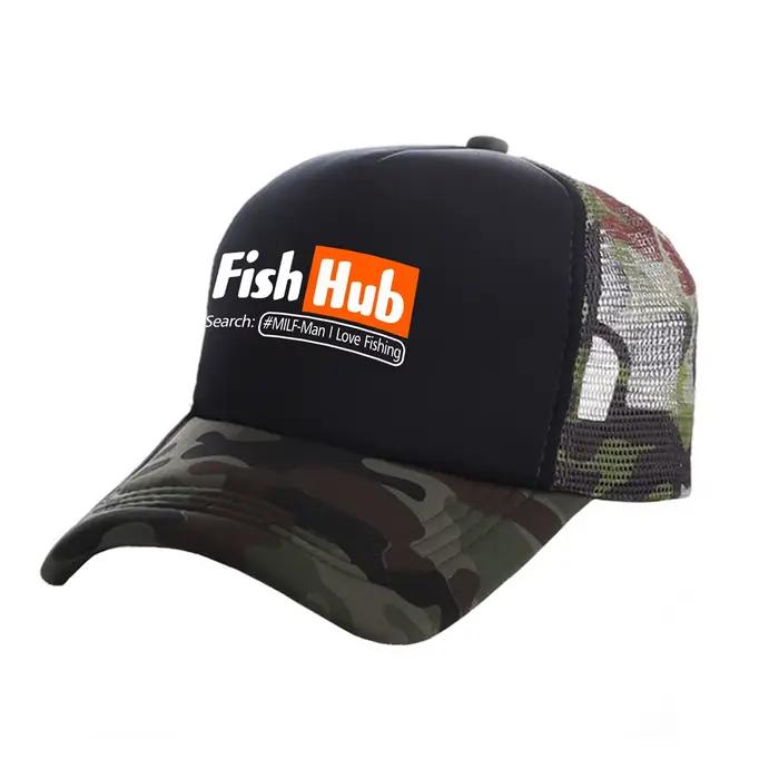 Casquette de camionneur airies de poisson hommes drôle chapeau de pêche