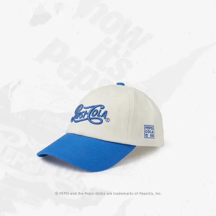 Pepsi Classic Casquette avec logo brodé Iconographie de conception frontale avec des motifs traditionnels Sensibilité culturelle haute visibilité
