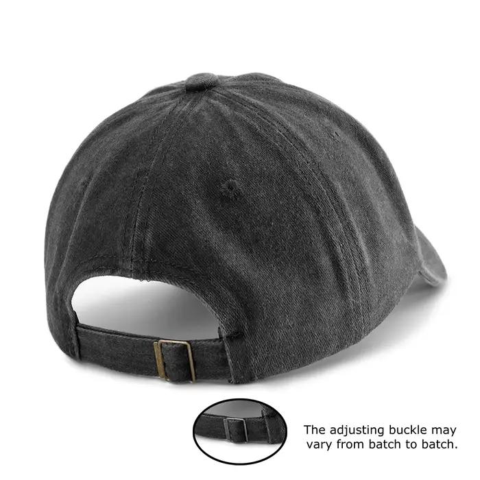 Casquette de baseball délavée brodée de cœur rouge pour adultes