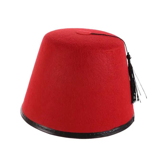 Chapeau Fez Rond Universel en Feutre