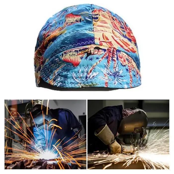Casquette de soudage en coton