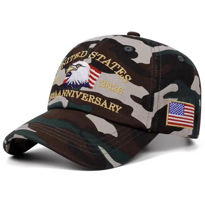 Casquette de baseball rétro brodée Aigle Patriot pour homme et femme