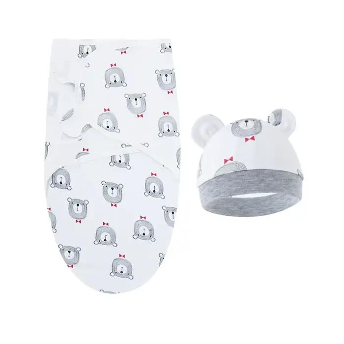 Ensemble de couverture et de chapeau pour bébé de 0 à 6 mois