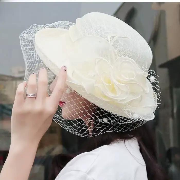 Chapeau de soleil élégant de style français pour femmes