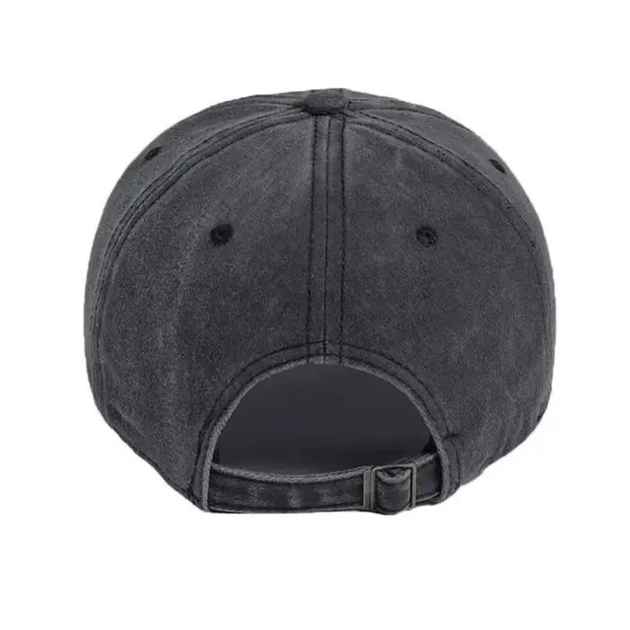 Casquette Snapback Tendance Broderie Tournesol Coton Délavé Vintage Réglable Unisexe Hip Hop Streetwear Chapeau d'Extérieur Cadeau