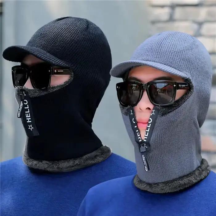 Nouveaux hommes hiver chaud laine chapeau en plein air oreille Protection chapeaux