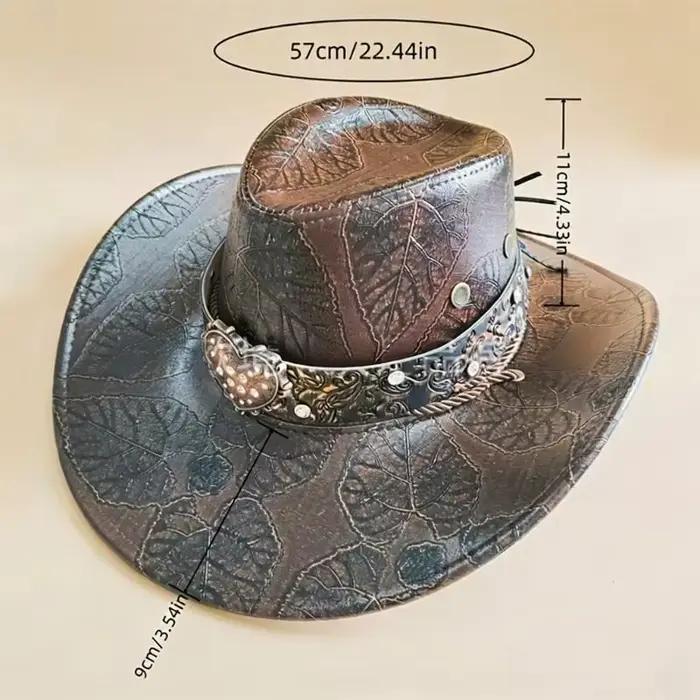 Casquette Cowboy occidentale à bords larges 39BB