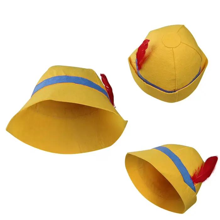 Chapeau Cchio en laine géométrique pour enfants, Halloween, Carnaval, déguisement fantaisie, accessoire cosplay, utilisation spéciale