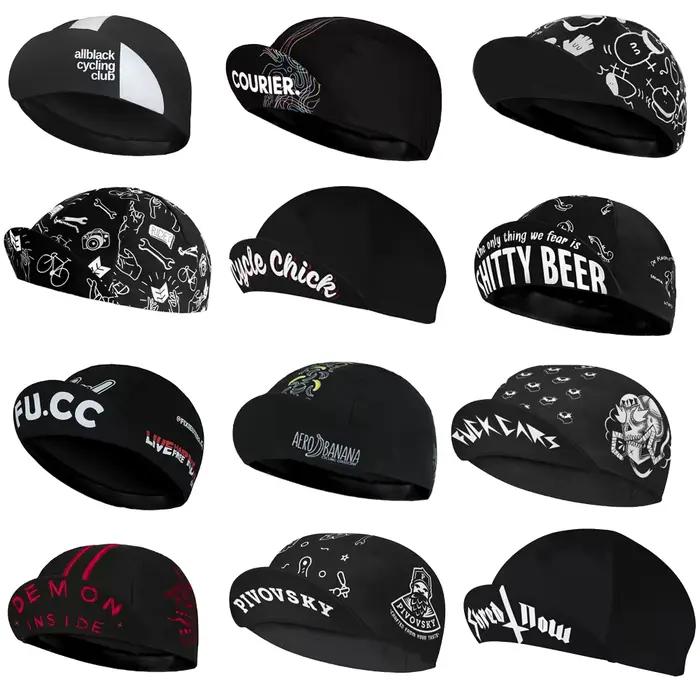 Casquette de cyclisme noire