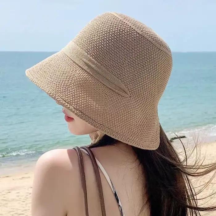 Chapeau de soleil tricoté pour femmes