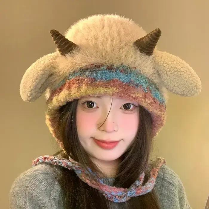 Chapeau coréen en peluche mignon