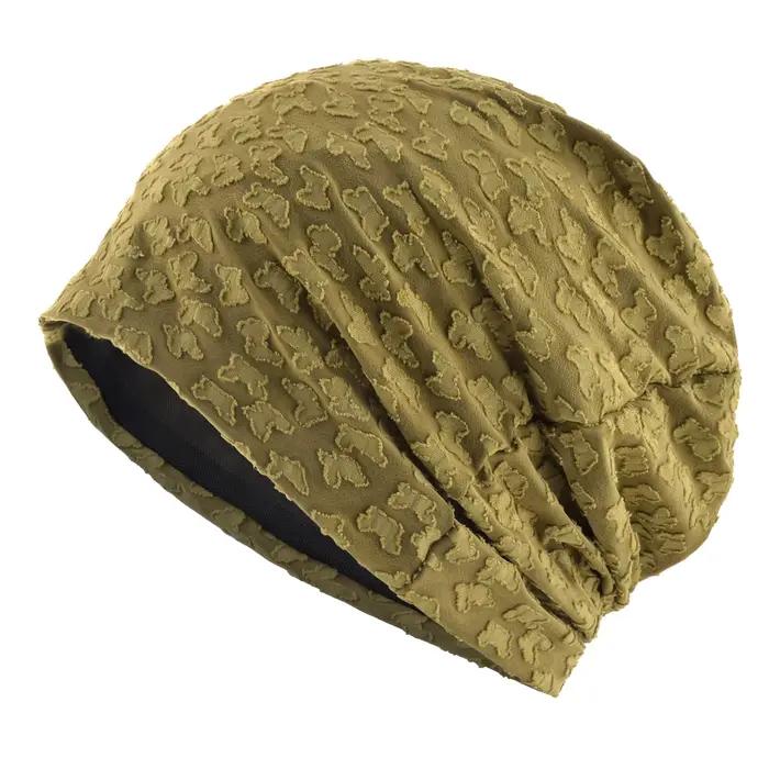 Bonnet tricoté en Jacquard 3D pour femmes