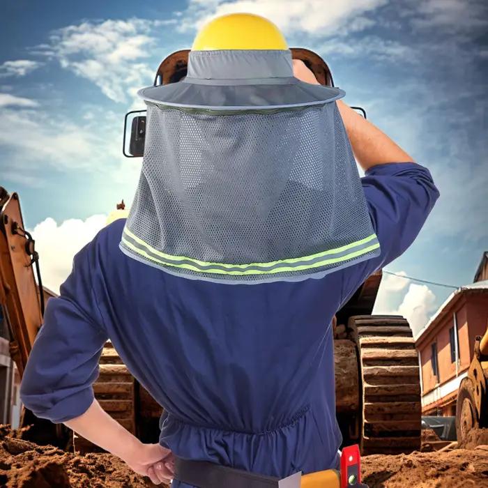 Casque de sécurité pare-soleil