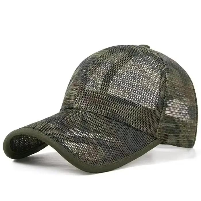Casquette de camionneur grande taille homme chapeau de soleil maille complète pointe longue 11cm sport plein air couleurs variées
