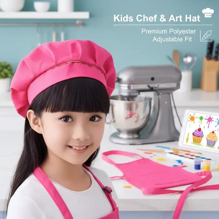Chapeau de chef en polyester pour enfants