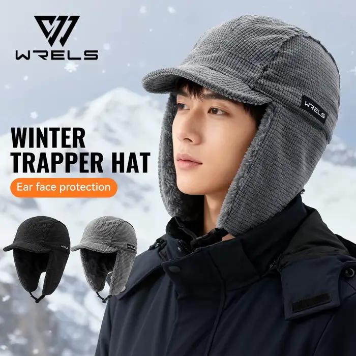 WRELS Chapeau d'hiver thermique avec cache-oreilles