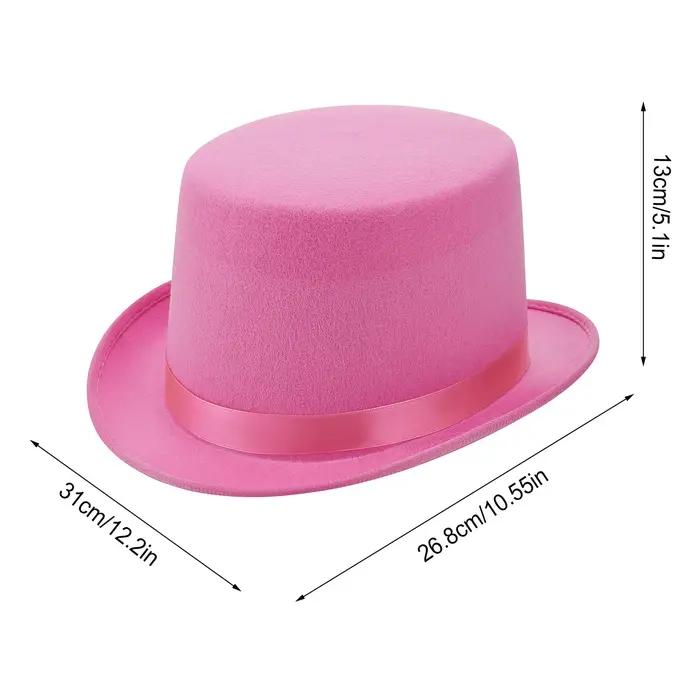 Hommes femmes haut élégant chapeaux de luxe smoking Fedoras casquettes couleur unie magicien chapeau pour Club fête