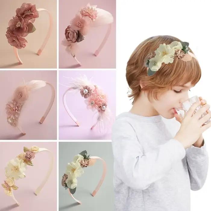Nouveau serre-tête en perles et plumes fait main