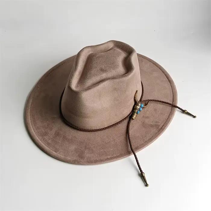 Chapeau de cowboy à visière pour femmes et hommes
