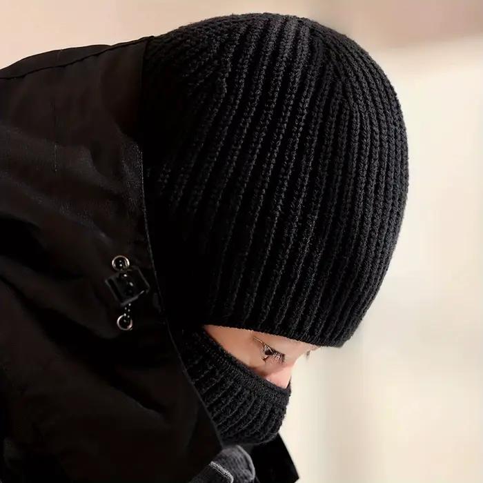 Cagoule d'hiver 2 en 1 pour hommes et femmes