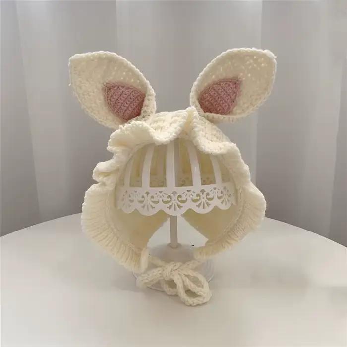 Bébé chapeaux pour filles hiver tricoté chaud infantile