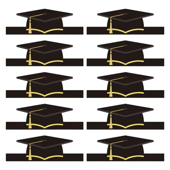 10 chapeaux de graduation en papier 2026