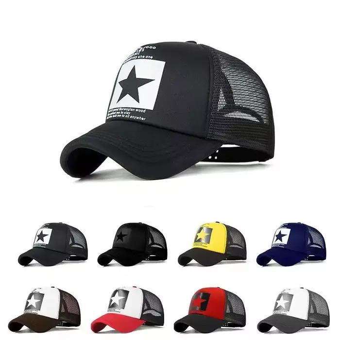Casquette d'opérabilité imprimée étoile à cinq branches pour hommes et femmes