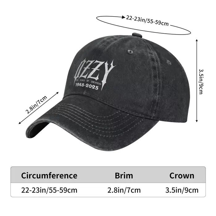 Ozzys Osbournes casquette de Baseball délavée y2k rétro soleil camionneur chapeau été femme mâle Sports de plein air