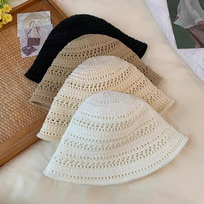 Chapeau de paille de plage pliable à large bord visière d'été pour femmes style rétro protection solaire confortable et respirant occasion plage et ville
