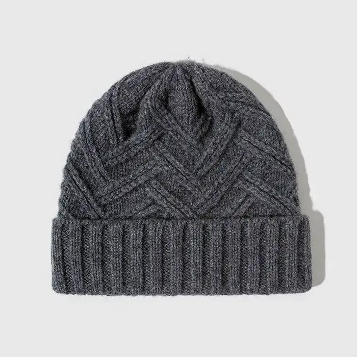 Bonnet en tricot de laine pour femme