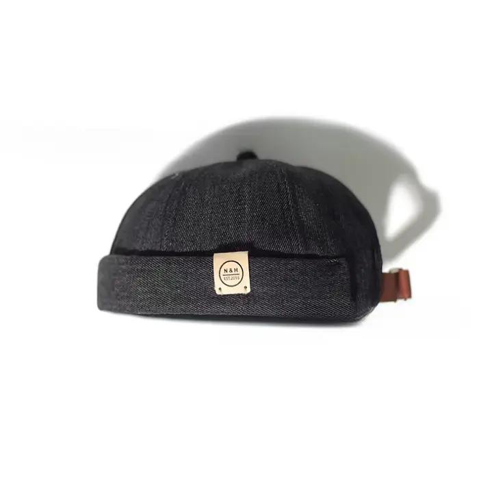 Chapeau sans bord vintage en polyester pour homme et femme, style sport, ajustement réglable, polyvalent pour toutes les saisons et occasions décontractées