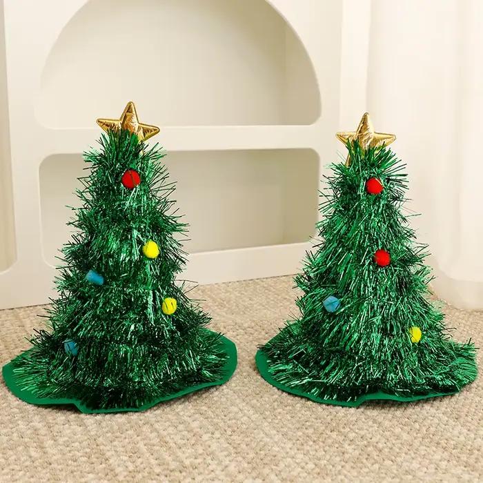 Chapeau de Noël avec petit bandeau d'arbre pour femmes et hommes, accessoire de cheveux de fête, photo amusante, décoration festive occasions spéciales
