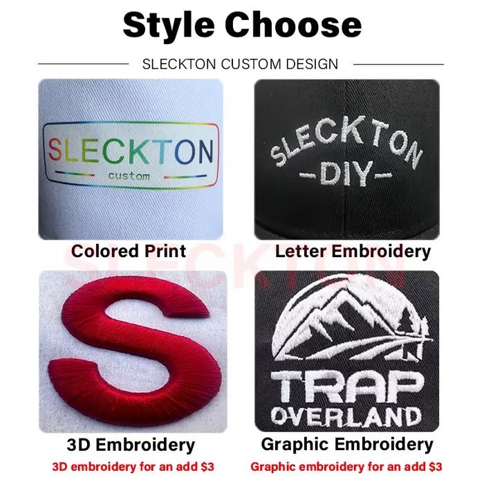 SLECKTON Logo personnalisé seau chapeau pour hommes et femmes broderie