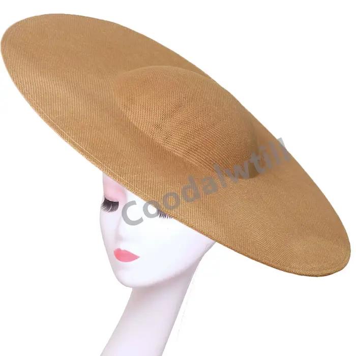 40CM Base de fascinateur grand chapeau haut de gamme mariage église