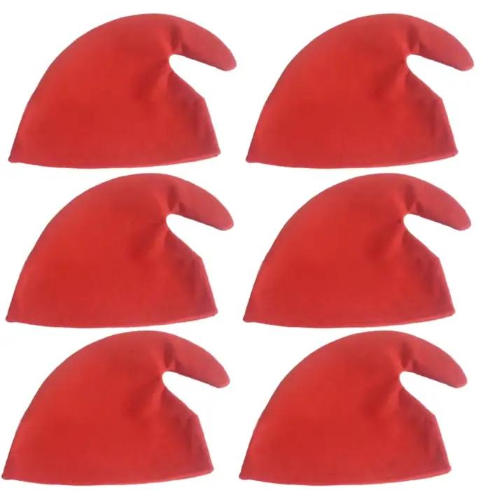 6 chapeaux fête elfe colorés pour noël