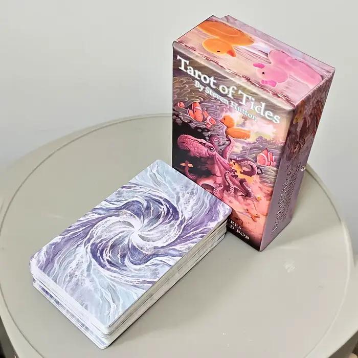 Cartes en carton doublement gaufrées 12*7cm Tarot des Mers : Les Aventures d'un canard nommé Bob ― Jeu