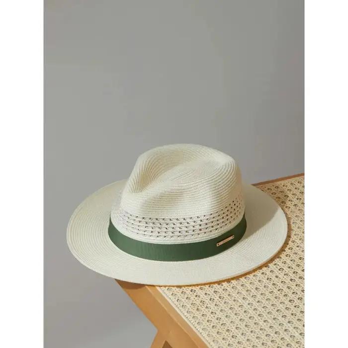 Chapeau de paille Jazz Panama pour hommes et femmes