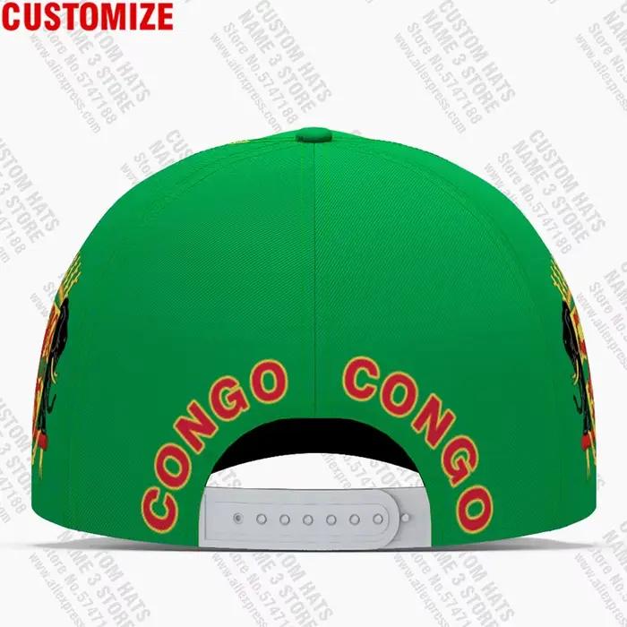 Casquette Congo 3D personnalisée pour homme et femme, avec nom, numéro, logo d'équipe, protection solaire, ajustement réglable, pour sport, voyage, bricolage