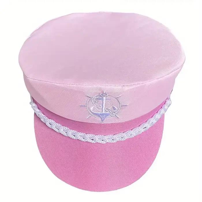 Chapeau de capitaine rose